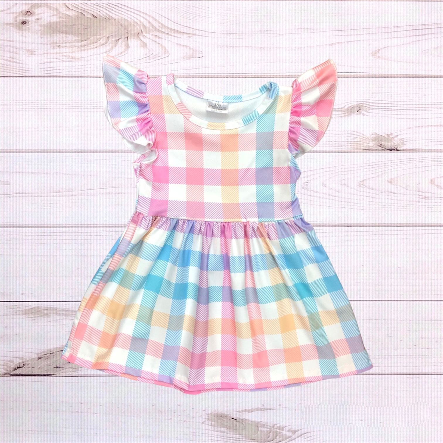 Pastel plaid clearance dress